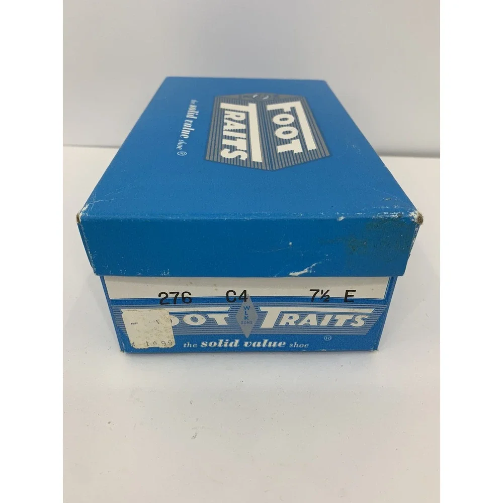 Vintage Children's Baby Walking Ankle Shoes Foot Traits Size 7.5 Original Box